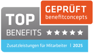 Benefit Concepts GmbH - Mitarbeiter Qualitäts Siegel für Unternehmen wie Bäckerei und Konditorei